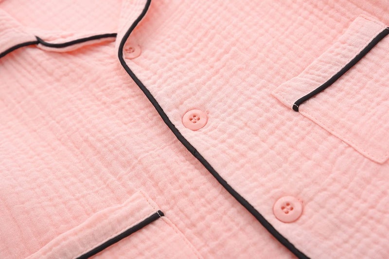 BINIDUCKLING Kids Pajamas Girls Cotton Summer Pjs 8-9 Years Pink - Image 4